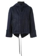 Cédric Charlier Cropped Hooded Parka