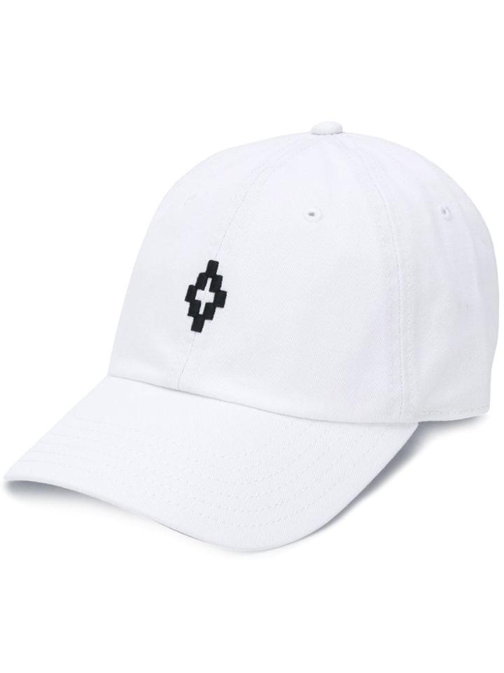 Marcelo Burlon County Of Milan Embroidered Detail Baseball Hat - White