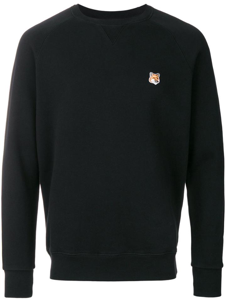 Maison Kitsuné Fox Patch Sweatshirt - Black
