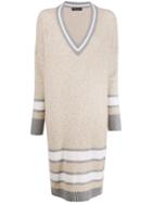 Fabiana Filippi Sequin-embellished Knitted Dress - Neutrals