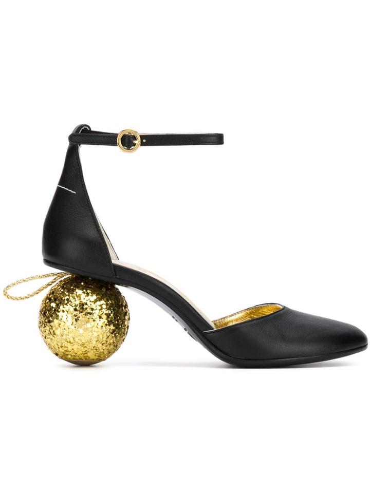 Mm6 Maison Margiela Christmas Ball Heeled Pumps - Brown