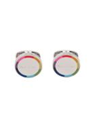 Paul Smith Rainbow Logo Cufflink - Metallic