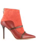 Malone Souliers By Roy Luwolt Panelled Ankle Booties - Red