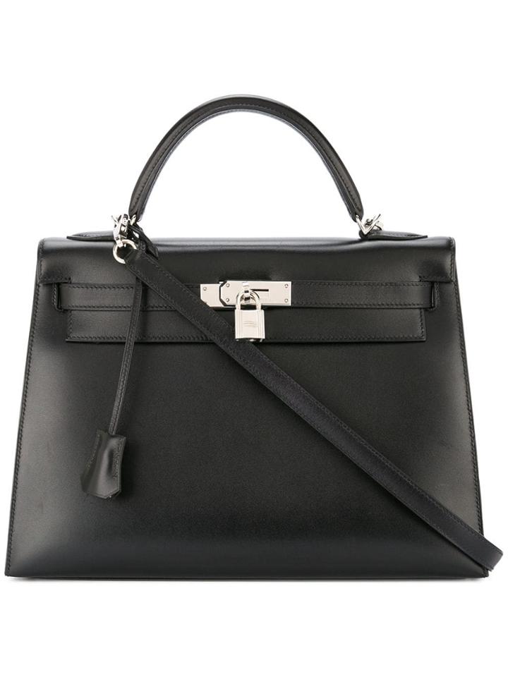 Hermès Vintage Kelly 32 Sellier 2way Hand Bag - Black