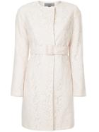 Han Ahn Soon Belted Lace Coat - Nude & Neutrals