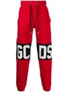 Gcds Logo Print Track Pants - Red