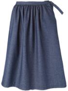 Societe Anonyme Side Tie Pleated Midi Skirt