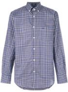 Paul & Shark Checked Button-down Shirt - Blue