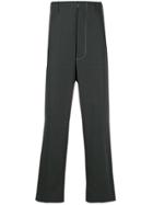 Maison Margiela High Waisted Stitch Trousers - Grey