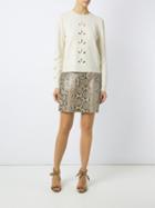 Talie Nk - Leather Skirt - Women - Leather - 38, Nude/neutrals, Leather