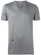 Dior Homme V-neck T-shirt, Men's, Size: Small, Grey, Cotton