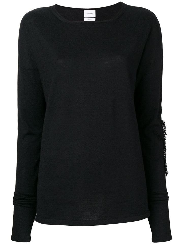 Barrie Fringe Detail Jumper - Black