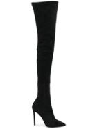 Oscar Tiye Lama Thigh-high Boots - Black