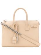 Saint Laurent Designer Nude Tote - Nude & Neutrals