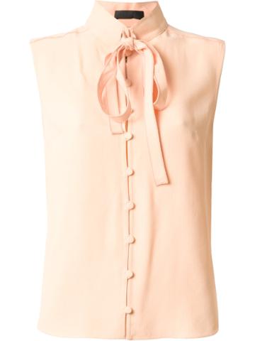 Talie Nk Lace Up Shirt - Nude & Neutrals