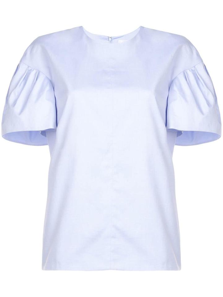 Victoria Victoria Beckham Puff Sleeve Blouse - Blue