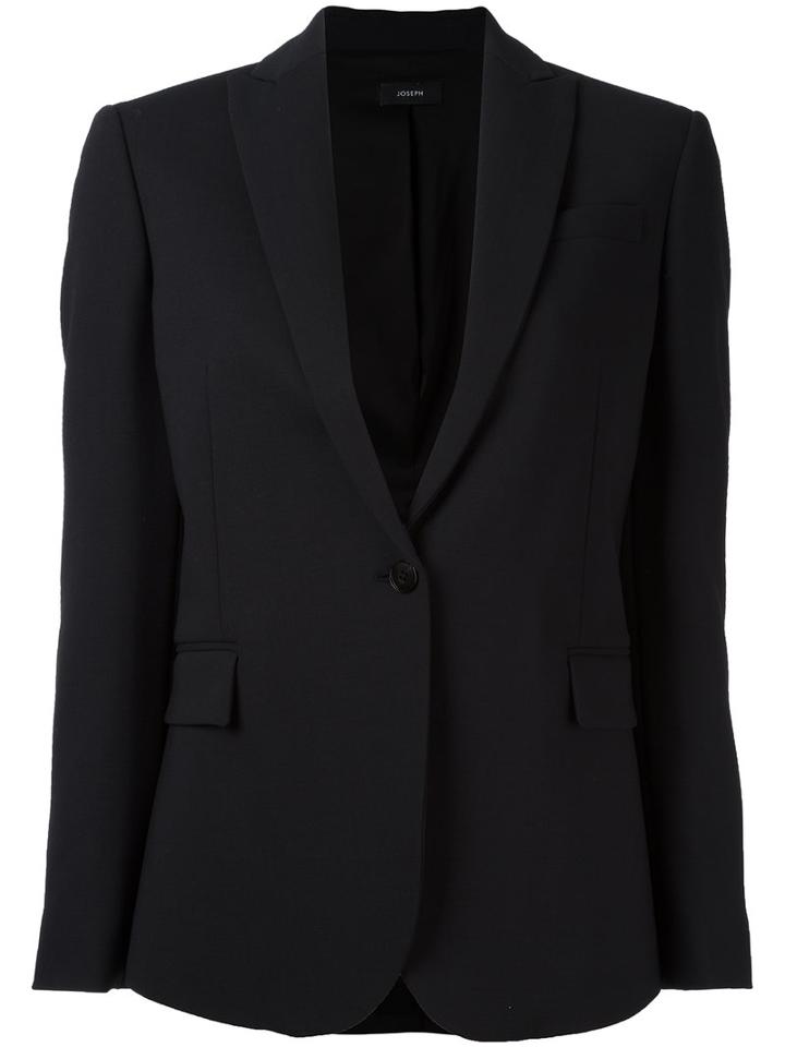 Joseph Savoy Blazer, Women's, Size: 36, Black, Spandex/elastane/virgin Wool