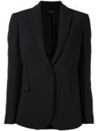 Joseph Savoy Blazer, Women's, Size: 36, Black, Spandex/elastane/virgin Wool
