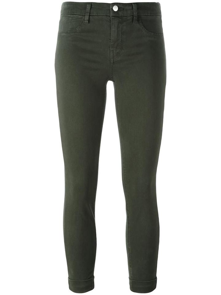 J Brand Cropped Jeans, Women's, Size: 28, Green, Cotton/spandex/elastane/lyocell