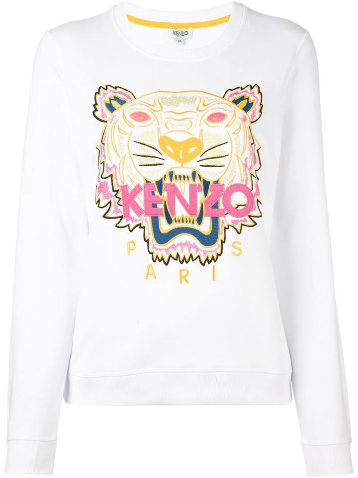 Kenzo 'tiger' Sweatshirt, Women's, Size: Small, White, Cotton