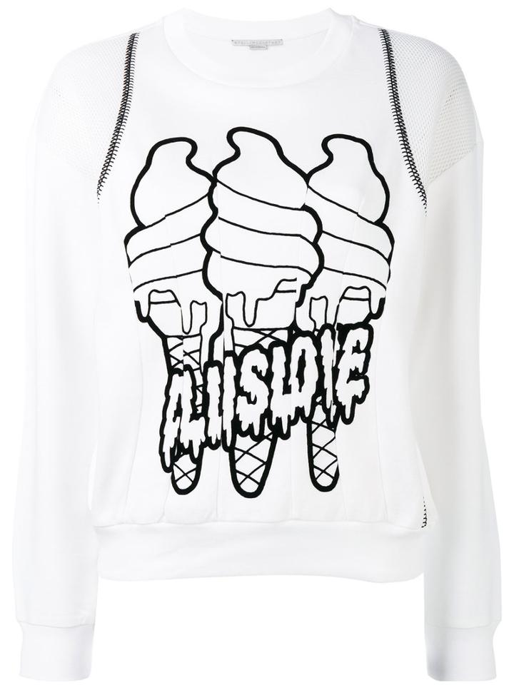 Ice Cream Jumper - Women - Cotton/polyamide/polyester/viscose - 40, White, Cotton/polyamide/polyester/viscose, Stella Mccartney