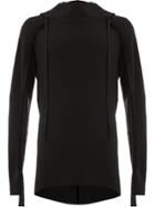 Cedric Jacquemyn Slim-fit Hooded Sweater - Black