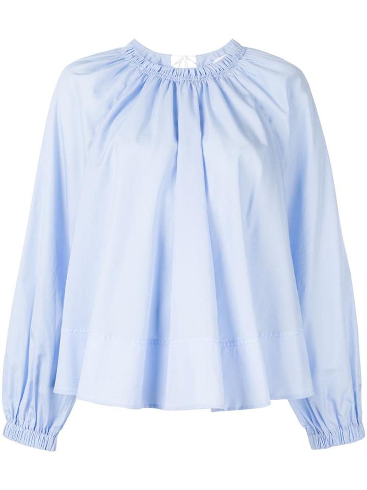 Ck Calvin Klein Gathered Blouse - Black