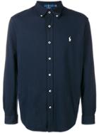 Polo Ralph Lauren Logo Patch Longsleeved Shirt - Blue