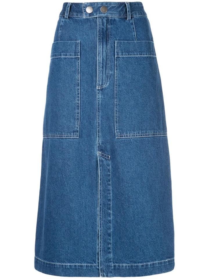 Sea Marble Skirt - Blue