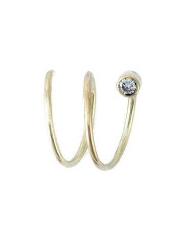 Ivy & Liv 'wave' Diamond Earring, Women's, Metallic