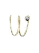 Ivy & Liv 'wave' Diamond Earring, Women's, Metallic