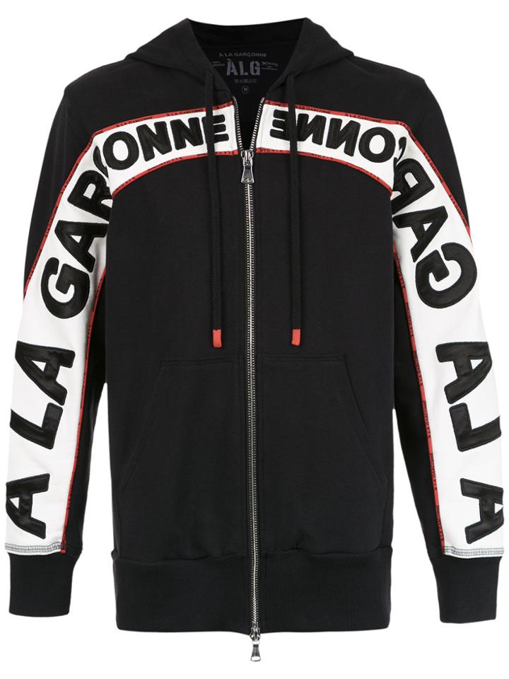 À La Garçonne Printed Hoodie - Black