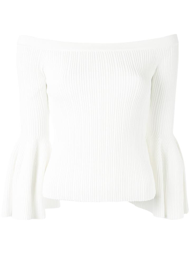 Jonathan Simkhai Off Shoulder Blouse - White