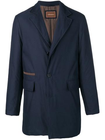 Doriani Cashmere Shell Single-breasted Jacket - Blue