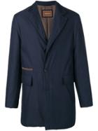 Doriani Cashmere Shell Single-breasted Jacket - Blue