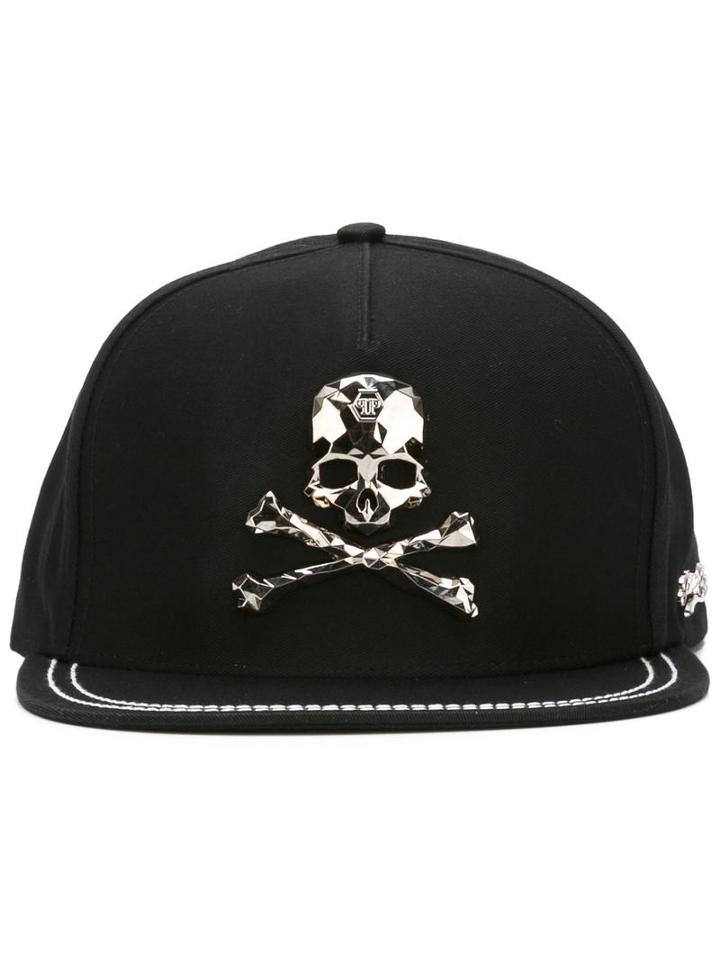 Philipp Plein 'x-men' Cap, Black, Cotton/polyester/metal