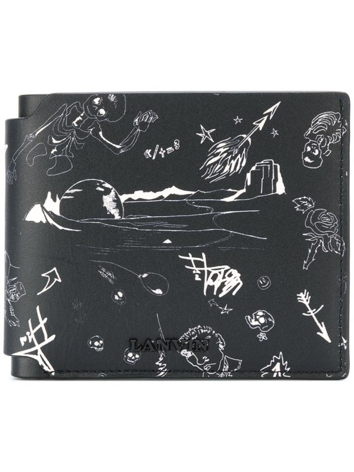 Lanvin Graphic Cardholder - Black