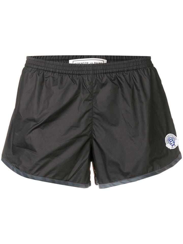 Robinson Les Bains Logo Patch Swim Shorts - Black