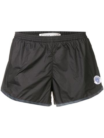 Robinson Les Bains Logo Patch Swim Shorts - Black