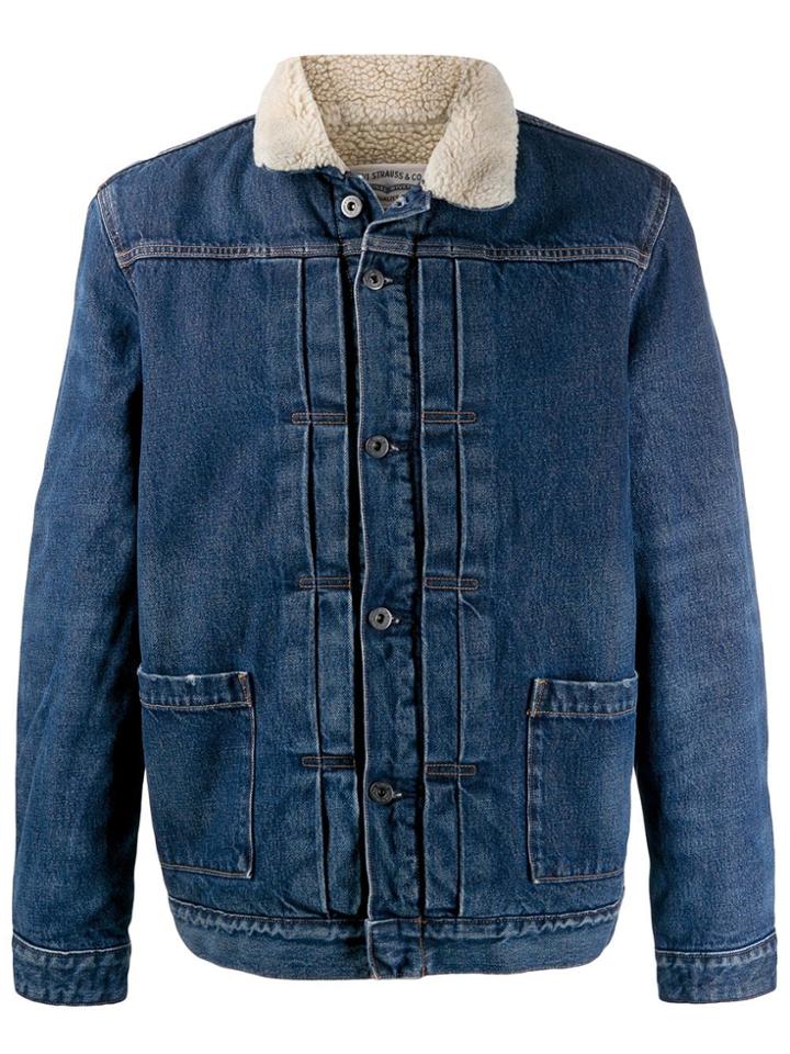 Levi's: Made & Crafted Sherpa Trucker Jacket - Blue