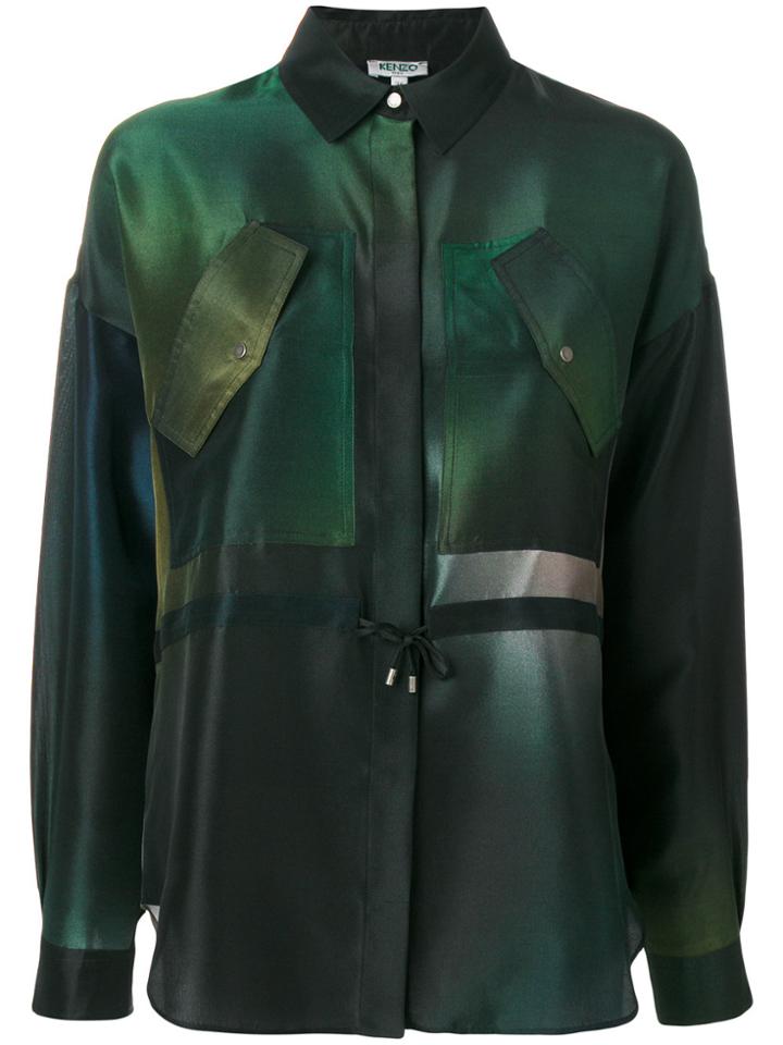 Kenzo Shirt With Tie Waist - Green