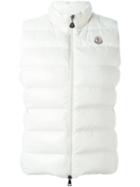 Moncler 'ghany' Padded Gilet, Women's, Size: 1, White, Feather Down/polyamide
