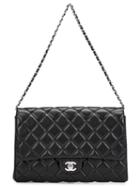 Chanel Vintage Chain Clutch Bag, Women's, Black
