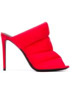 Nicholas Kirkwood Puffer Mules - Red