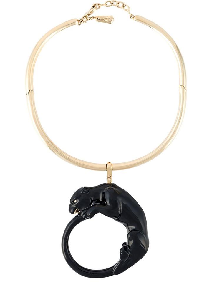 Roberto Cavalli Enamelled Panther Necklace