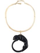 Roberto Cavalli Enamelled Panther Necklace