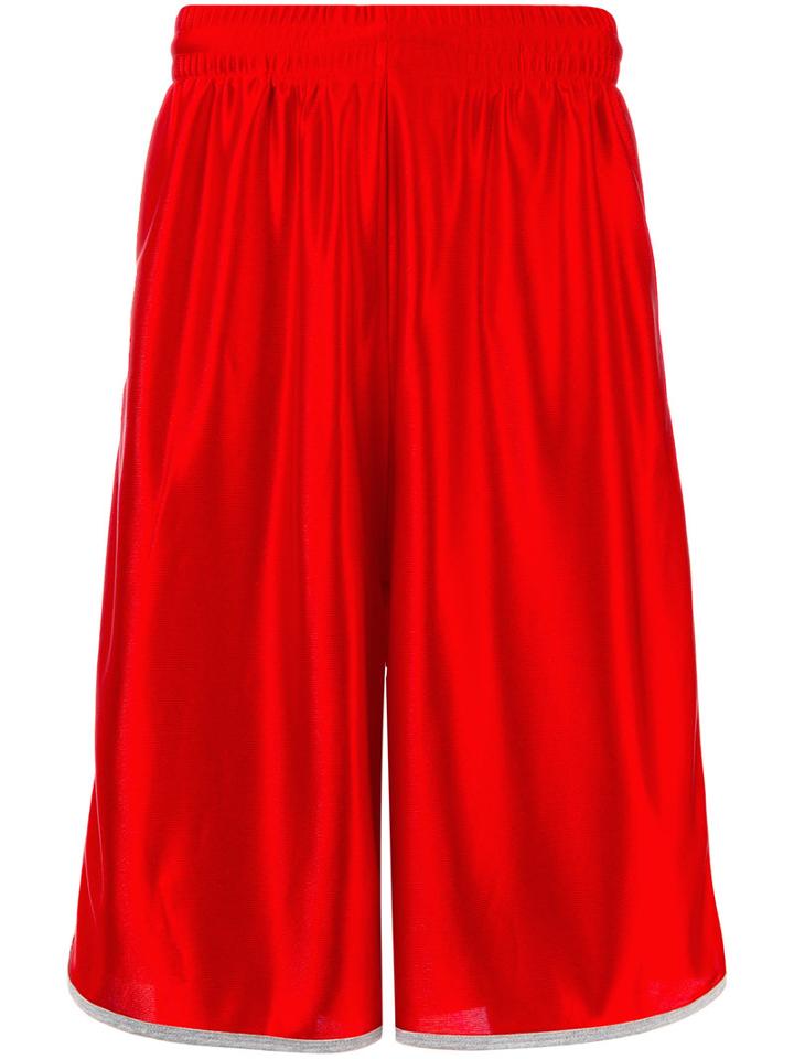 Kappa - Loose Bermuda Shorts - Men - Polyester - L, Red, Polyester