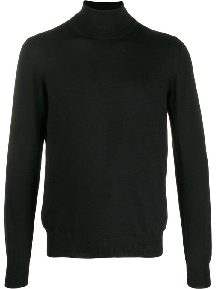Tagliatore Turtleneck Fitted Jumper - Black