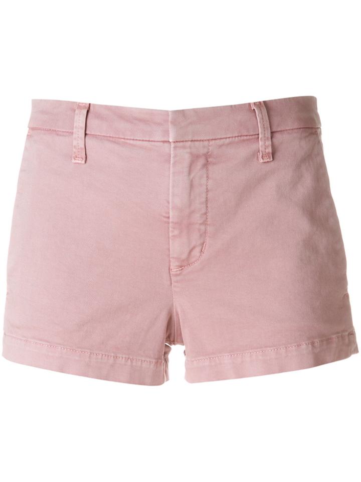J Brand Concealed Front Denim Shorts - Pink & Purple