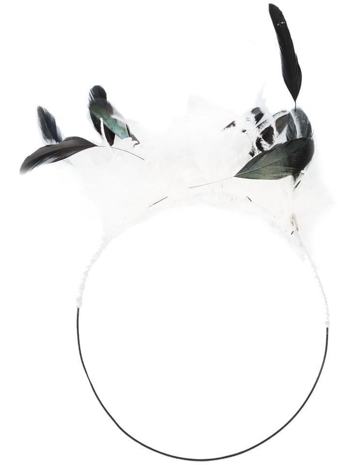 Ann Demeulemeester Floral Crown - White